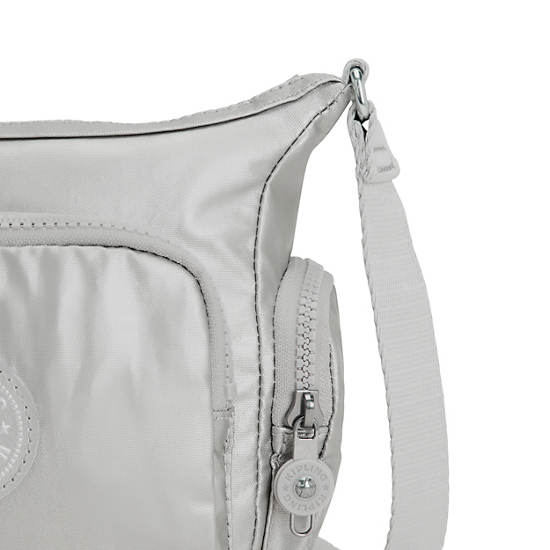 Kipling Gabbie Mini Metallic Crossbody Väska Silver | SE 2092SG